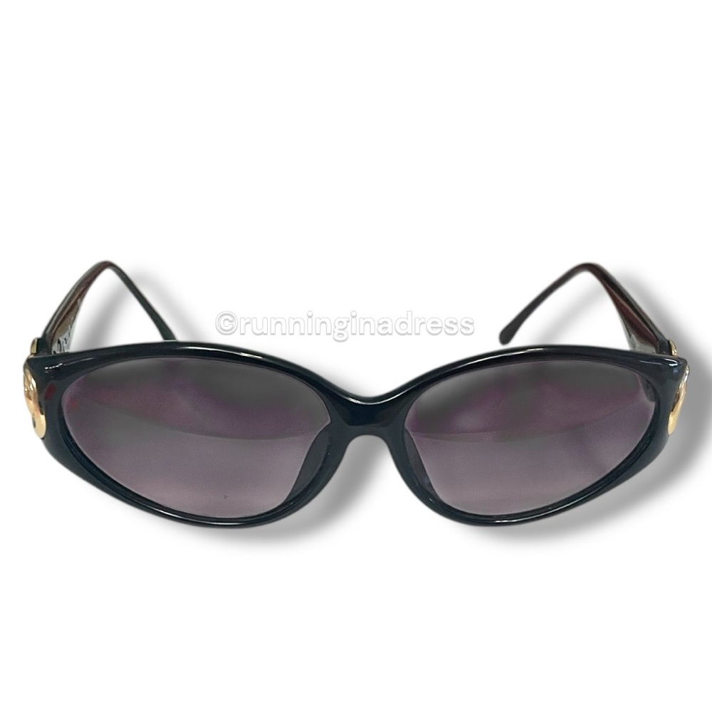 Vintage Christian Dior Black & Gold CD Logo Sunglasses 2851A - Picture 14 of 15